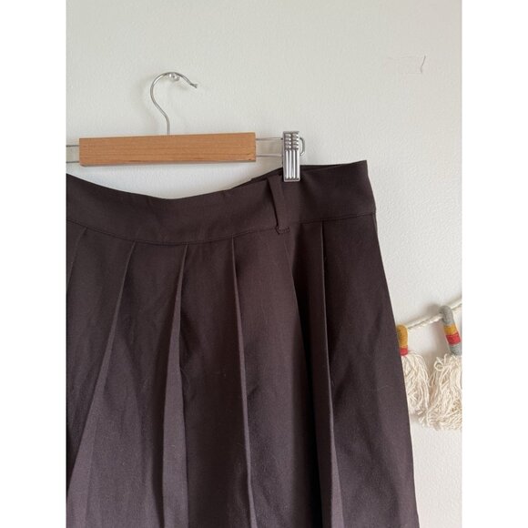 Gap Pleated Flowy Skort In Terra Brown Coquette Dainty Grunge Basics L - Picture 6 of 9
